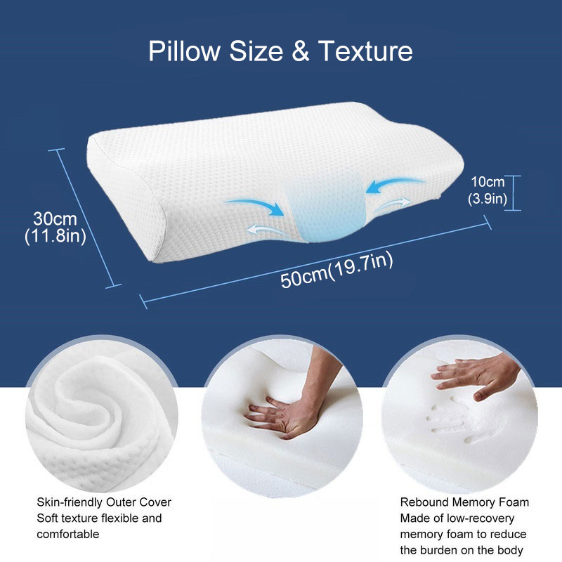 Slow rebound memory foam pillow