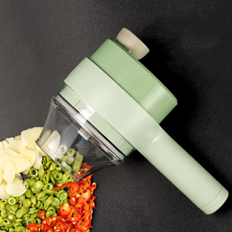 4 In 1 Handheld Electric Vegetable Cutter Set