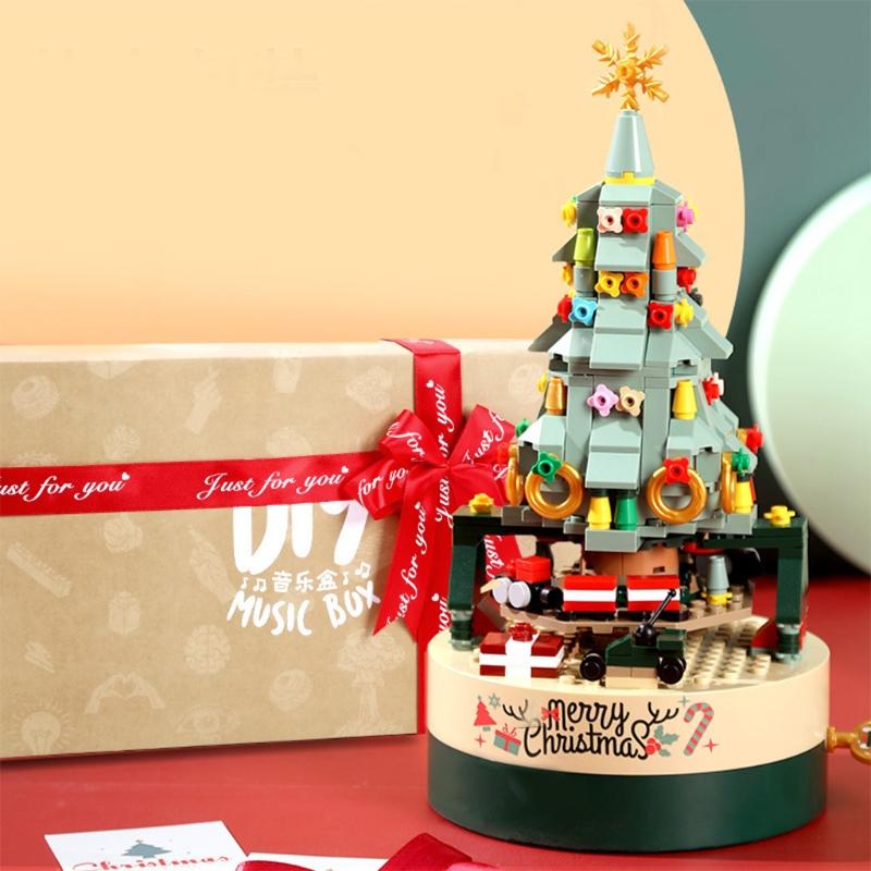 Building Blocks Christmas Tree Music Box