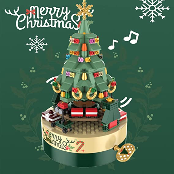 Building Blocks Christmas Tree Music Box