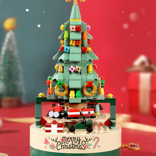 Building Blocks Christmas Tree Music Box