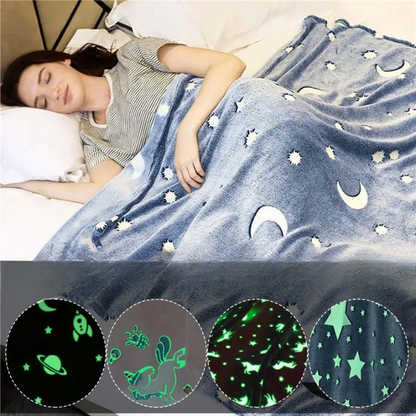 Glowing and snugly blanket for kids