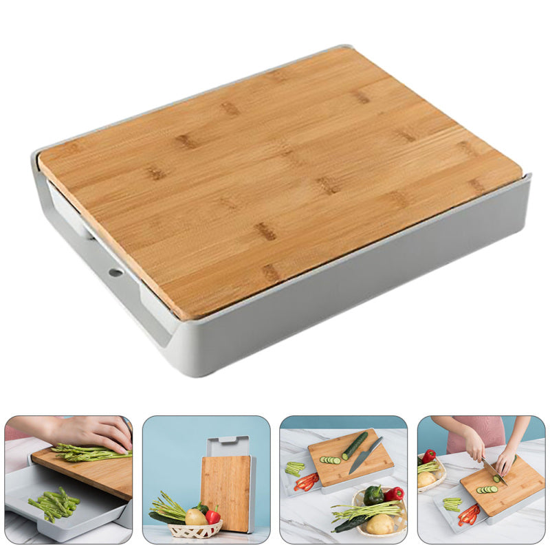 Ultimate Strong Cutting Board with Built-in Storage Container