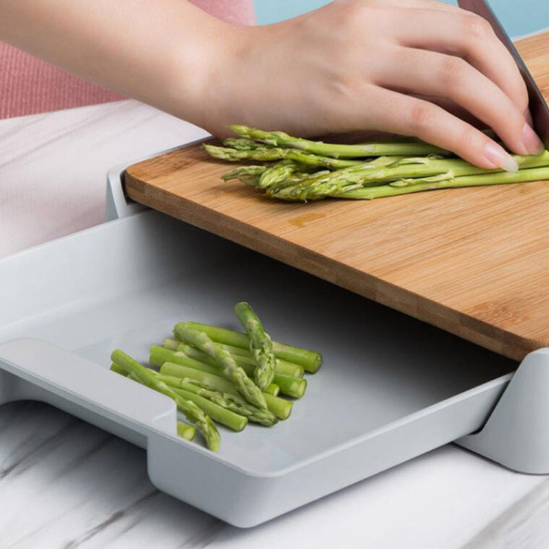 Ultimate Strong Cutting Board with Built-in Storage Container