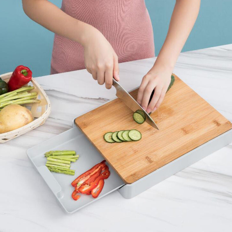 Ultimate Strong Cutting Board with Built-in Storage Container
